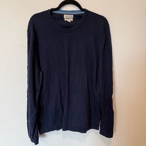Banana Republic Dark Blue Long Sleeve Tee Cotton Cashmere Men’s Size XL Preppy